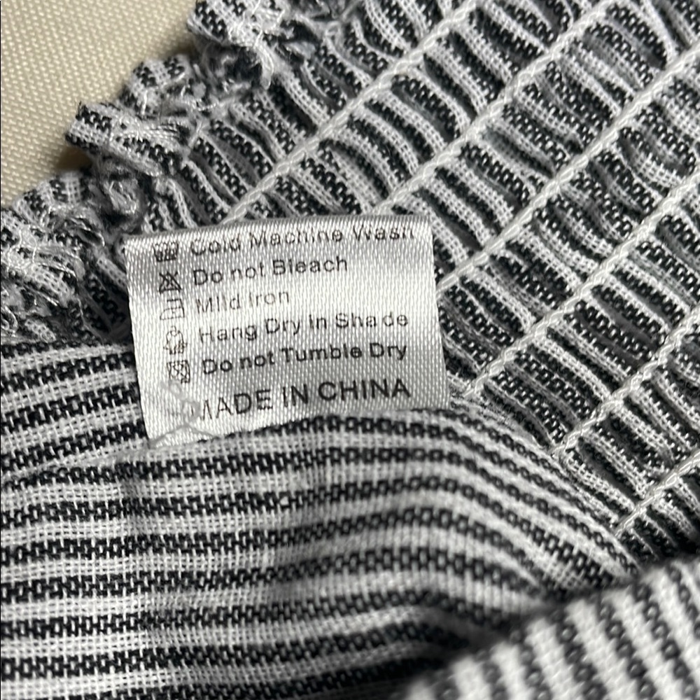 BRANDY MELVILLE Striped Black and White Women's Top - Picture 7 of 10